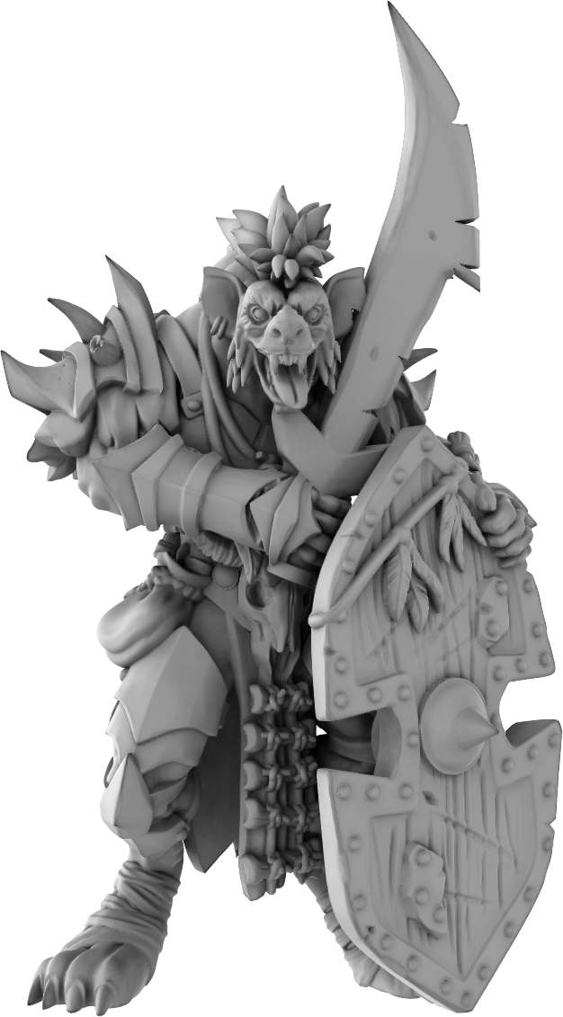 Brayan Nafarrate - Gnoll Sword #2 - DnD/TTRPG Figure/Miniature