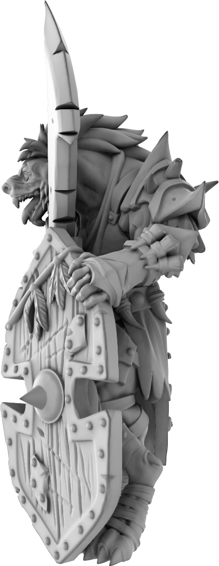 Brayan Nafarrate - Gnoll Sword #2 - DnD/TTRPG Figure/Miniature