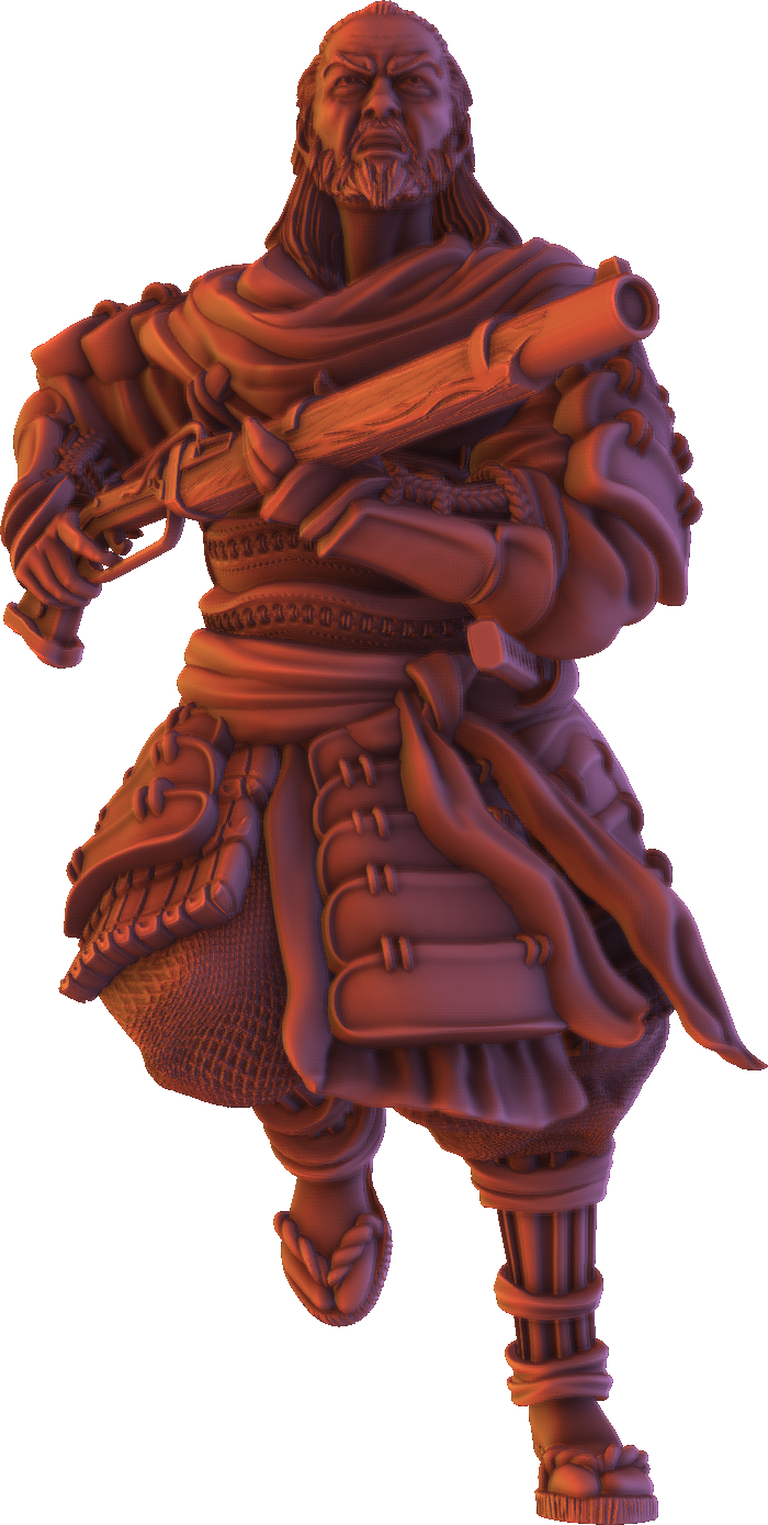 Forged Path - Tokugawa Bushido - Tanegashima - DnD/Pathfinder/TTRPG Figure