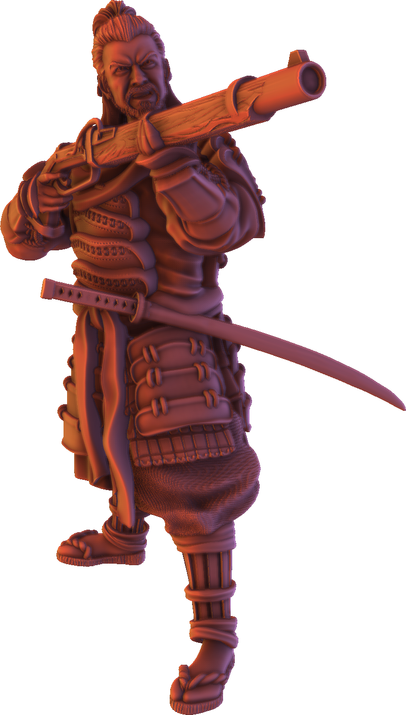 Forged Path - Tokugawa Bushido - Tanegashima - DnD/Pathfinder/TTRPG Figure