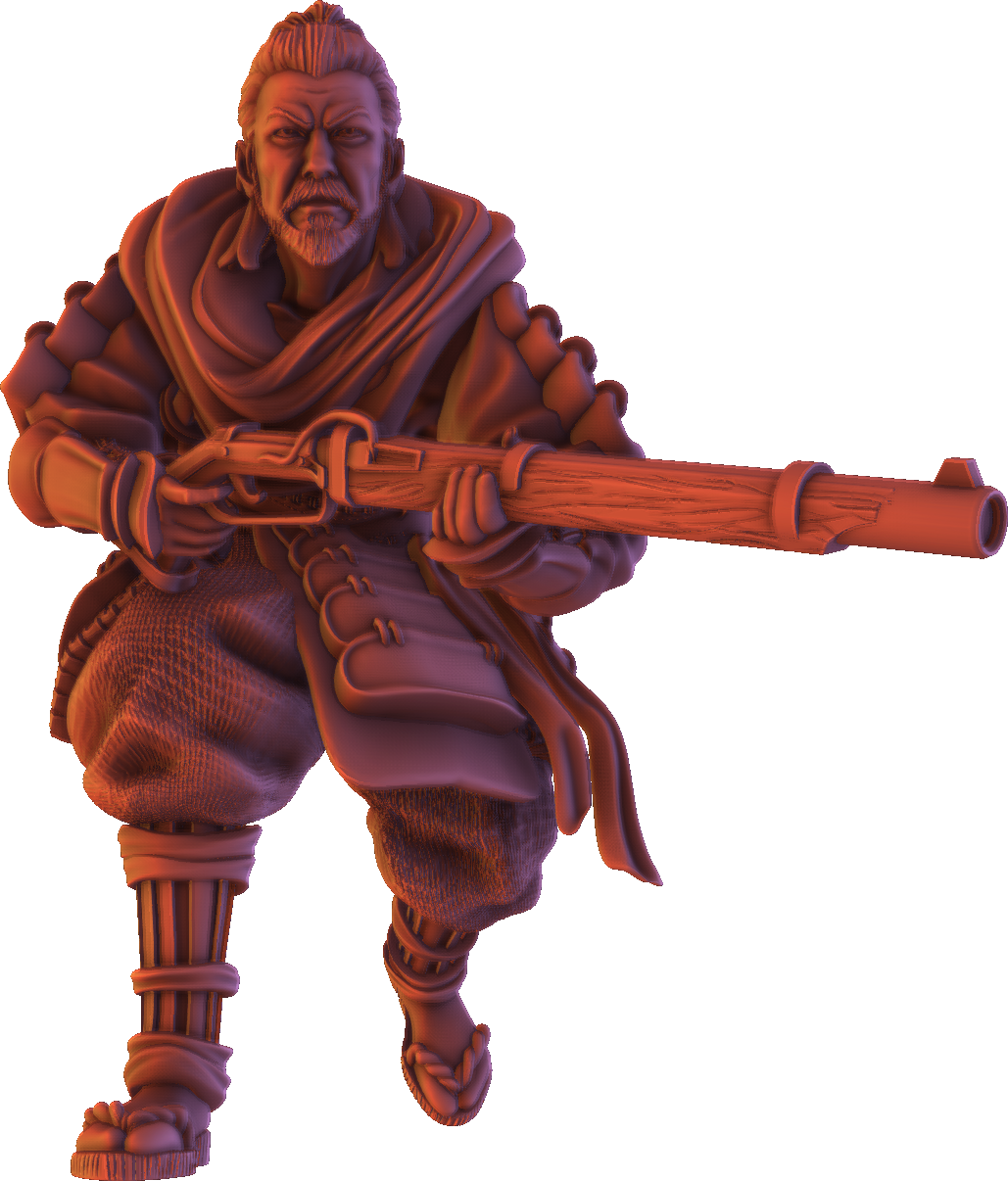 Forged Path - Tokugawa Bushido - Tanegashima - DnD/Pathfinder/TTRPG Figure