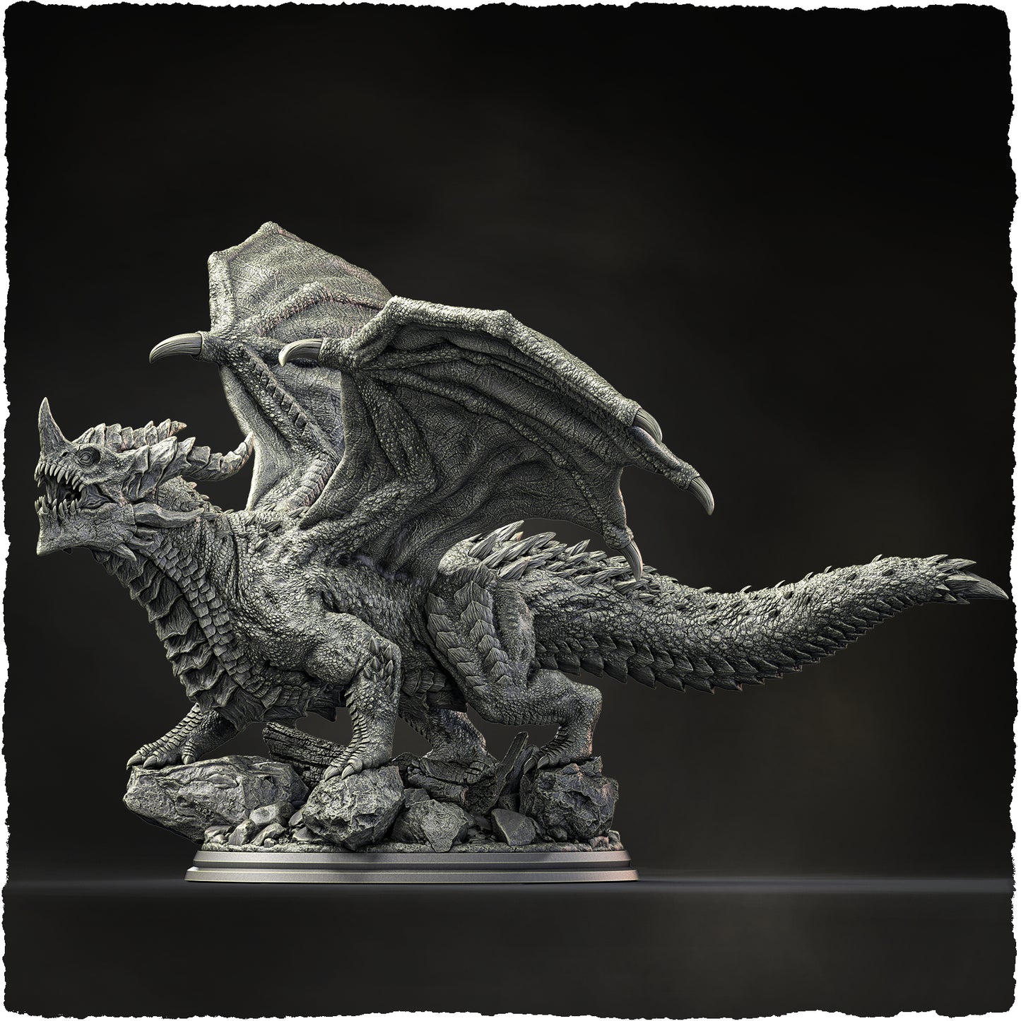 Evox Arts - World Dragons #3 - Armoured - DnD/TTRPG Figure/Miniature