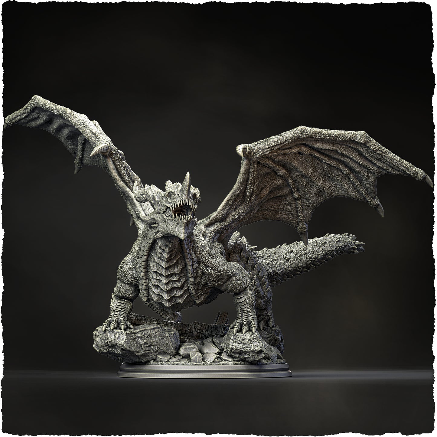 Evox Arts - World Dragons #3 - Armoured - DnD/TTRPG Figure/Miniature