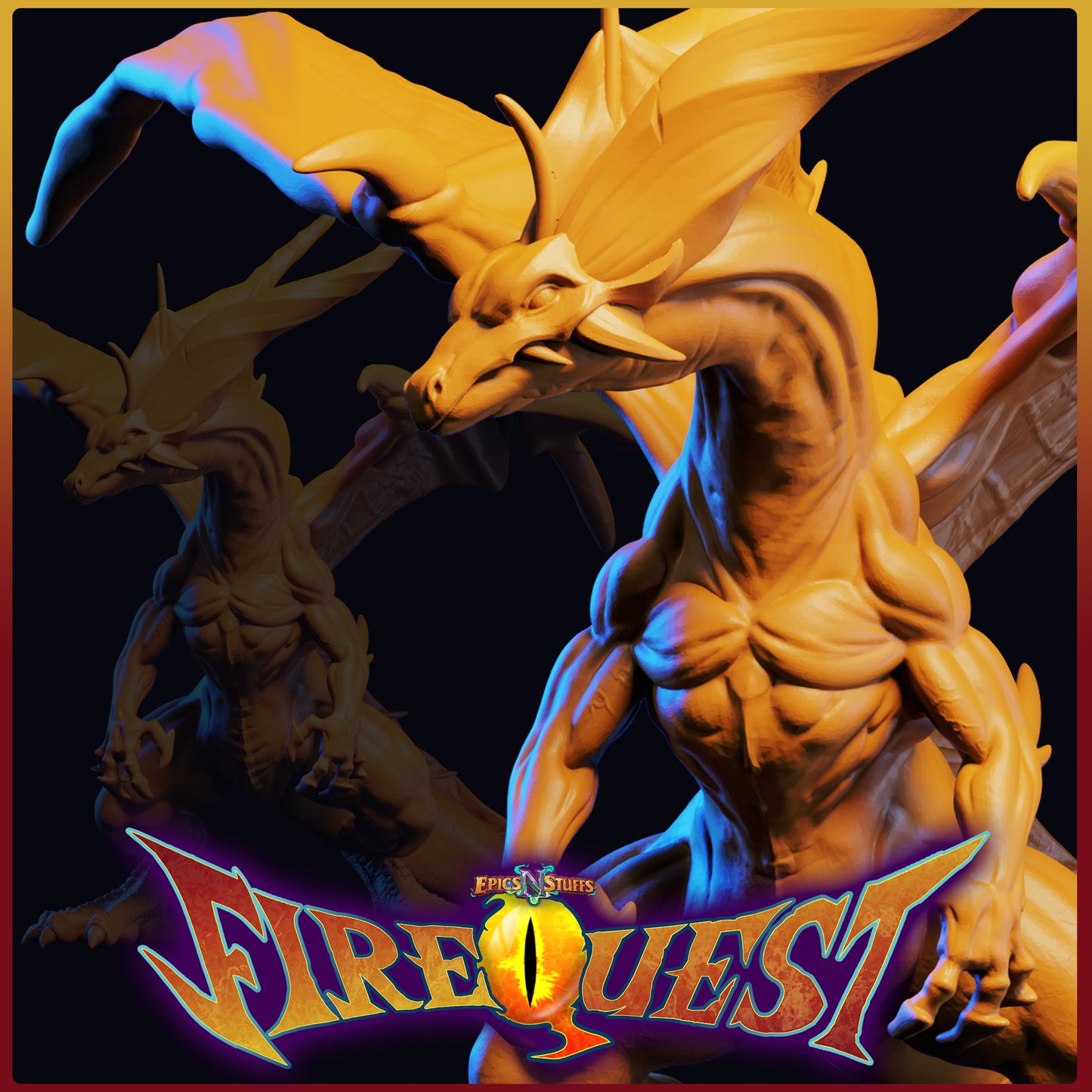 Lance Wilkinson - Fire Quest - Tarragon - 75/150mm DnD/TTRPG Figure/Miniature