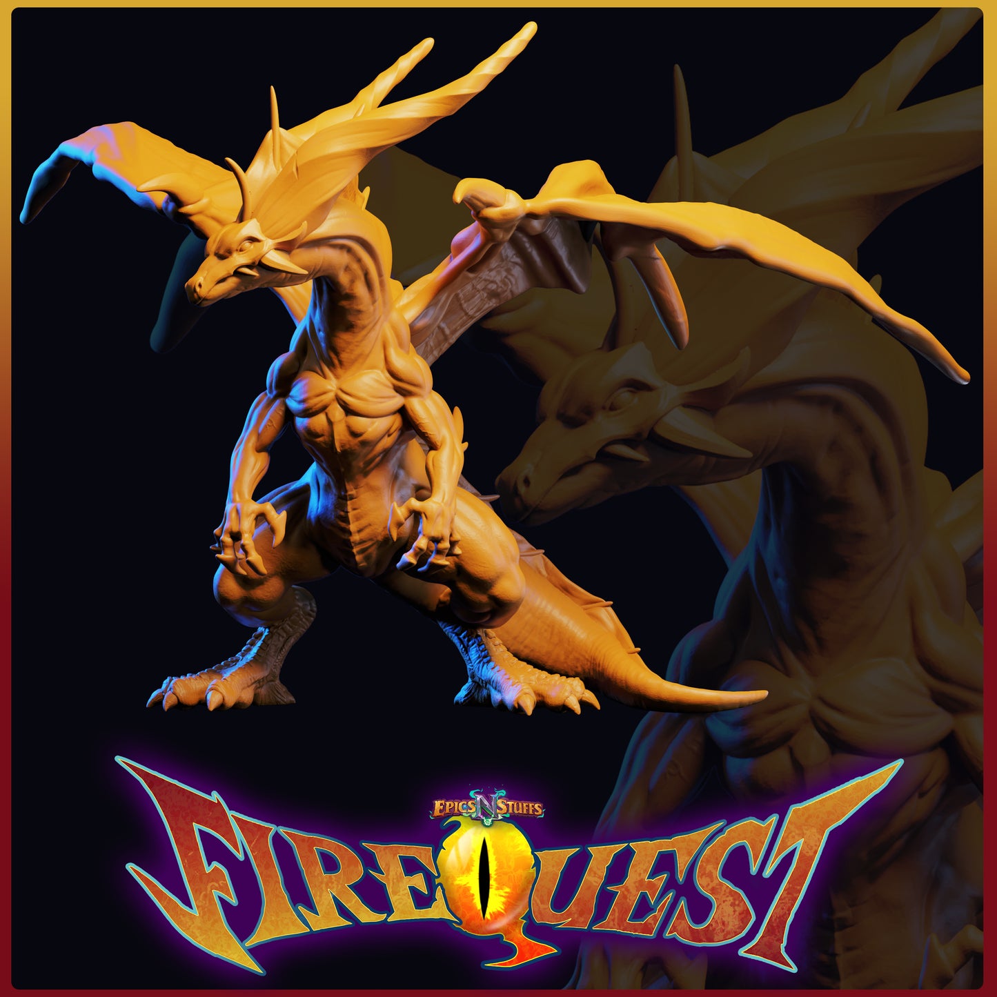 Lance Wilkinson - Fire Quest - Tarragon - 75/150mm DnD/TTRPG Figure/Miniature