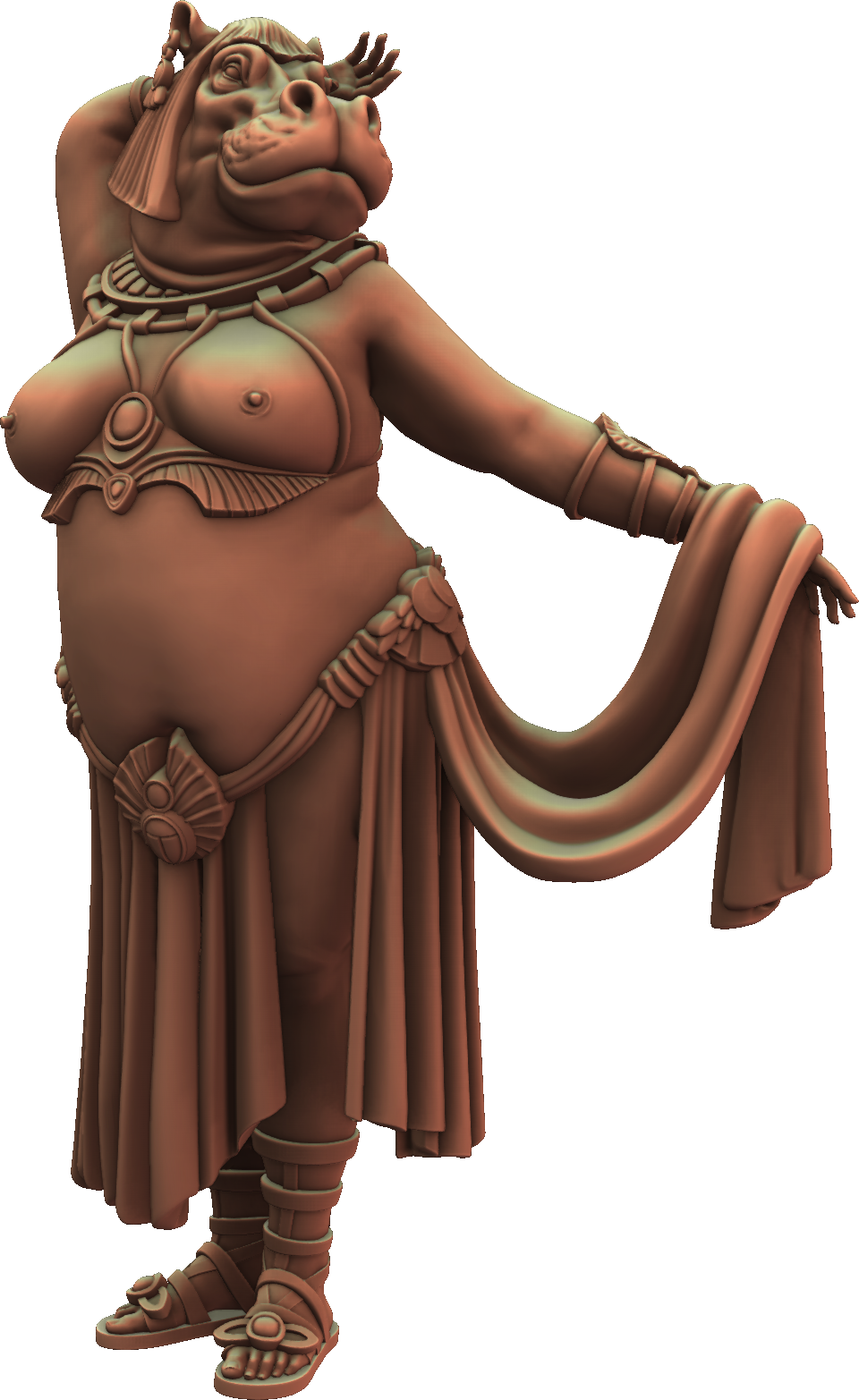 Jugglers Miniatures - Egyptians - Tawaret - 75mm Pin Up/Figure/Model/Diorama