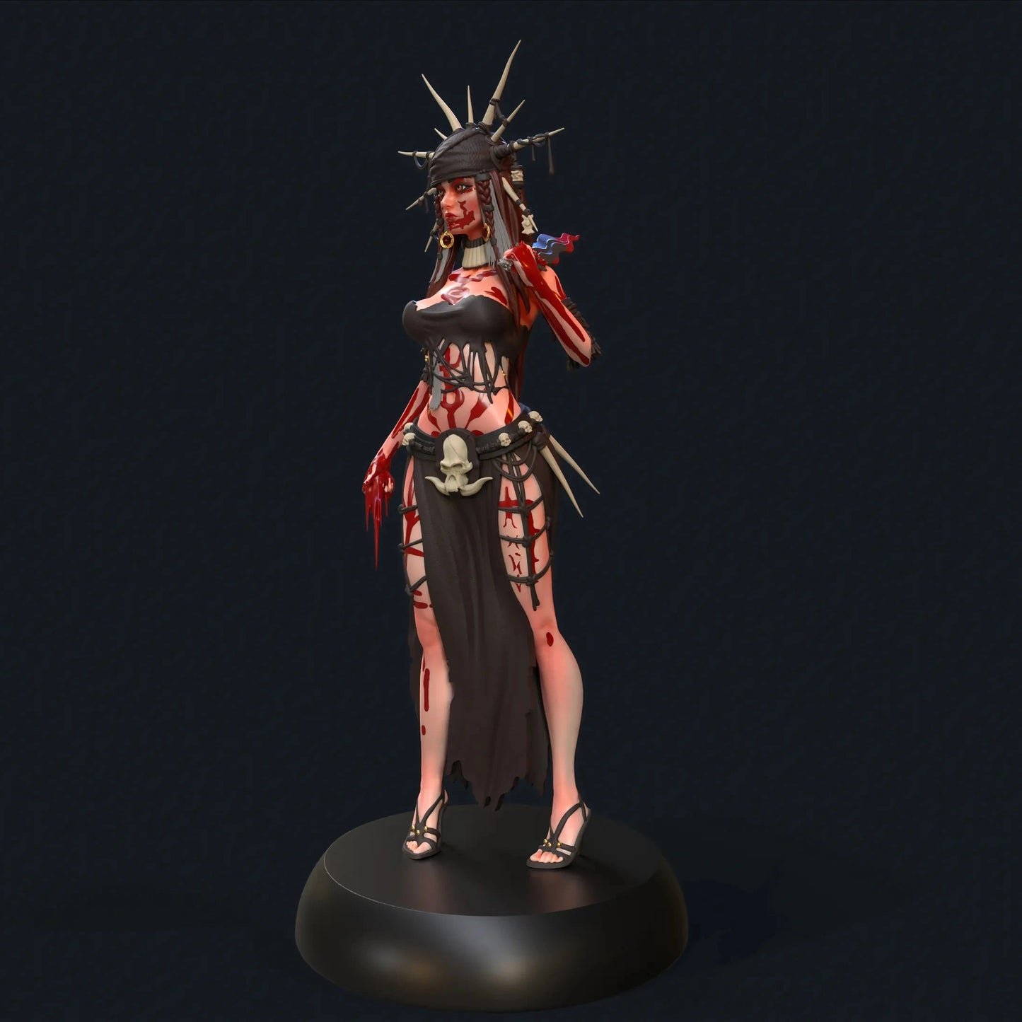 HoldMyMiniatures - Aztec Warrior - 75mm Pin Up/Figure/Model/Diorama