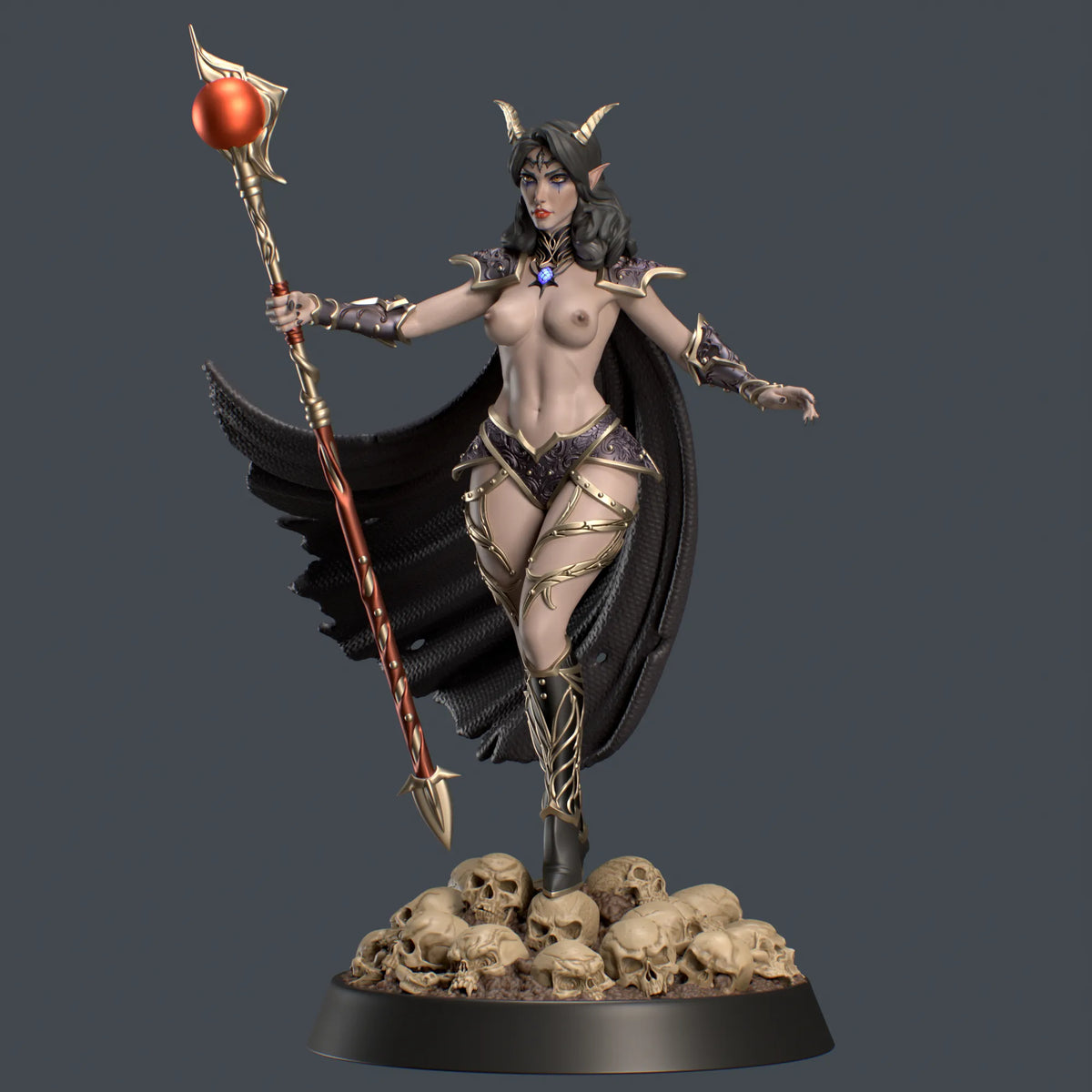 Mystic Makers - Dark Elf Elara - 75mm Pin Up/Figure/Model/Diorama
