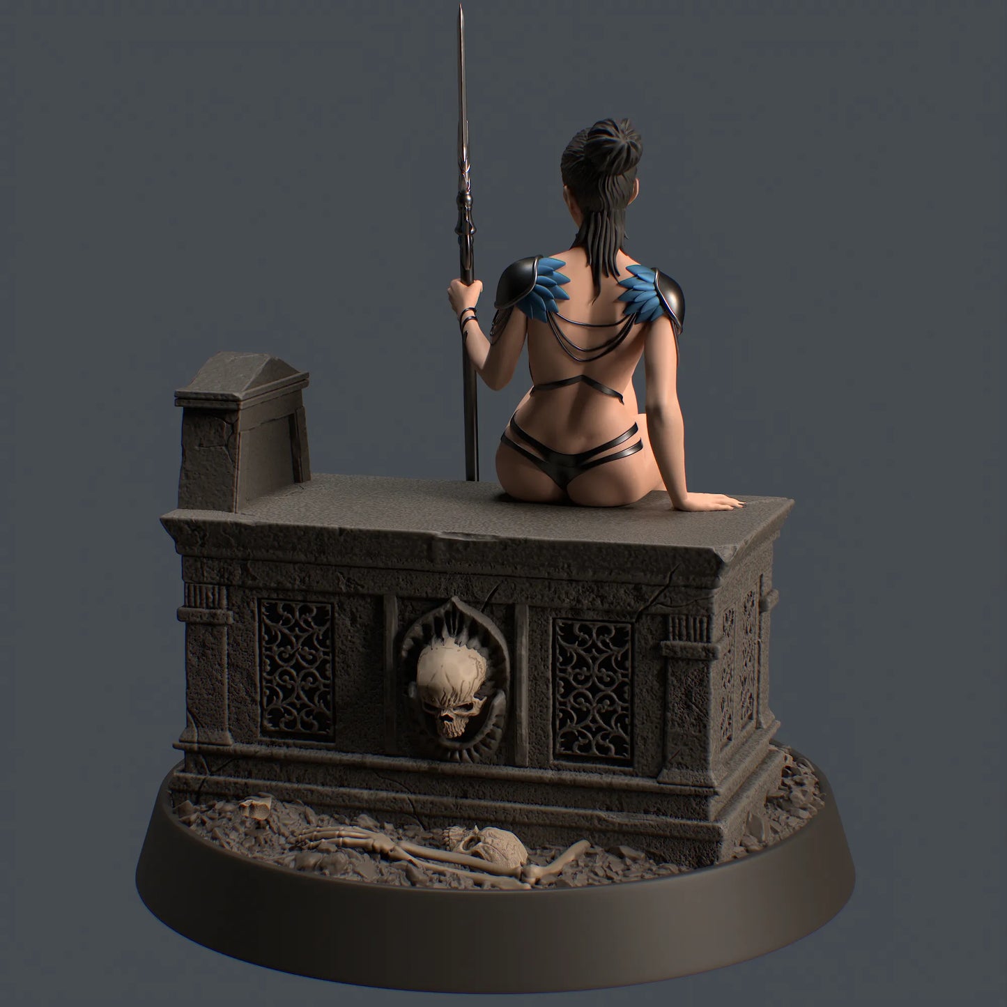 Mystic Makers - Necrothrone Siren - 75mm Pin Up/Figure/Model/Diorama