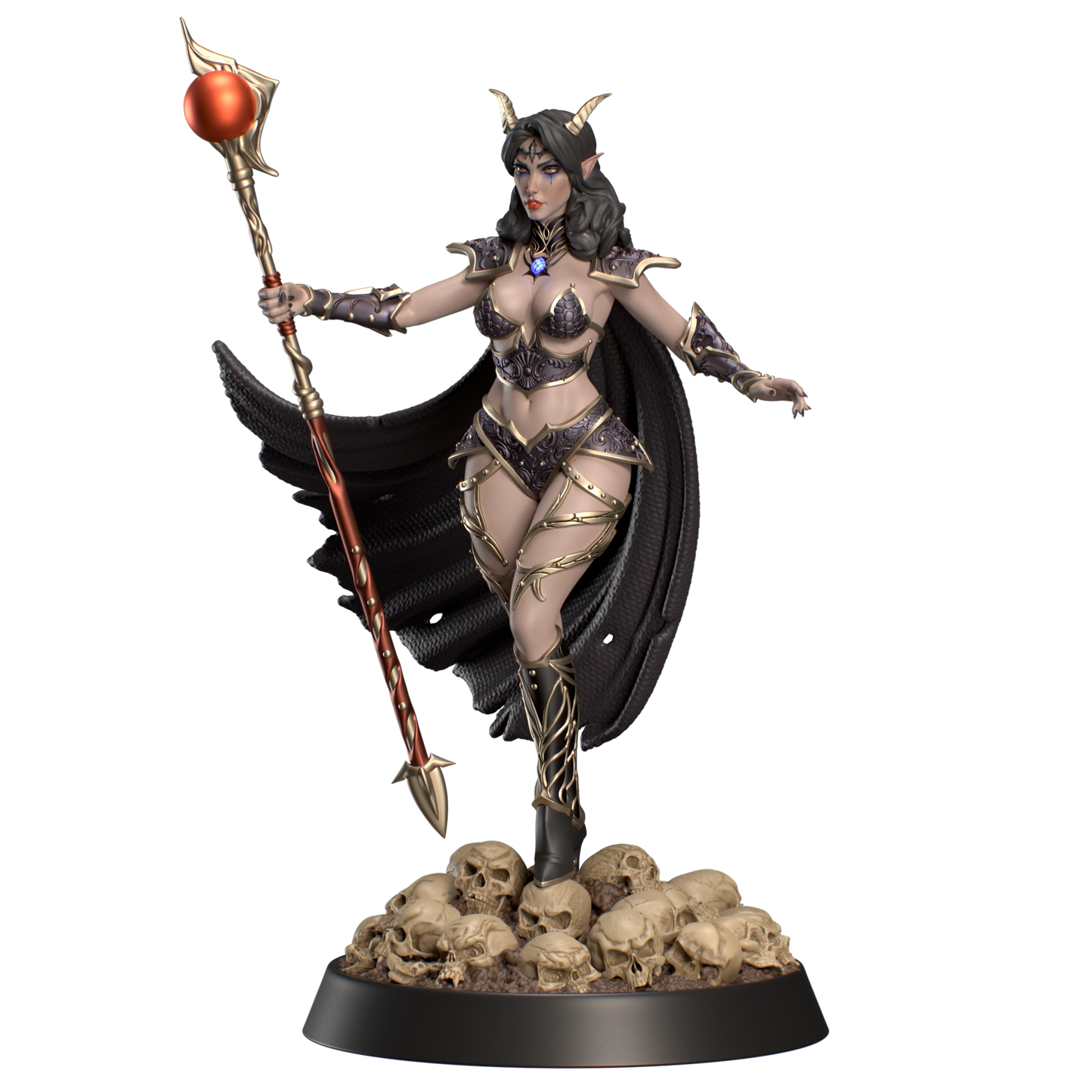 Mystic Makers - Dark Elf Elara - 75mm Pin Up/Figure/Model/Diorama