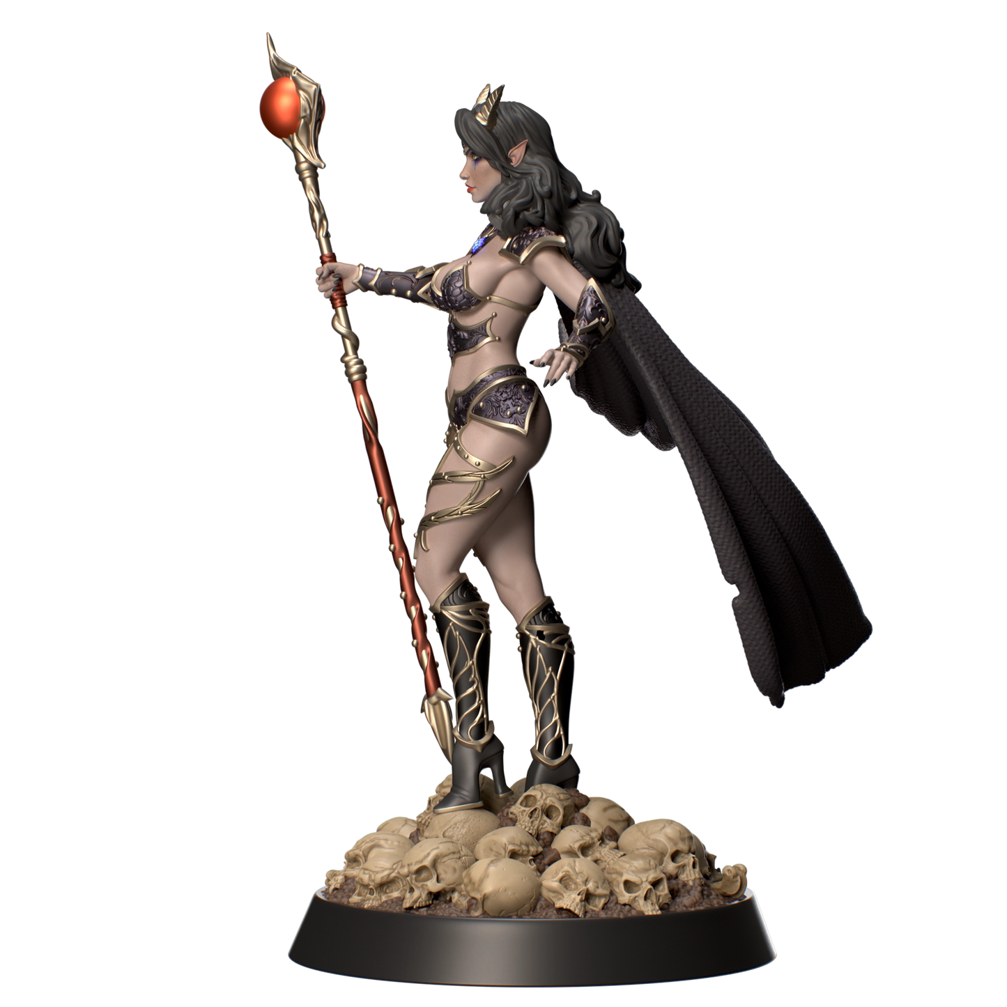 Mystic Makers - Dark Elf Elara - 75mm Pin Up/Figure/Model/Diorama