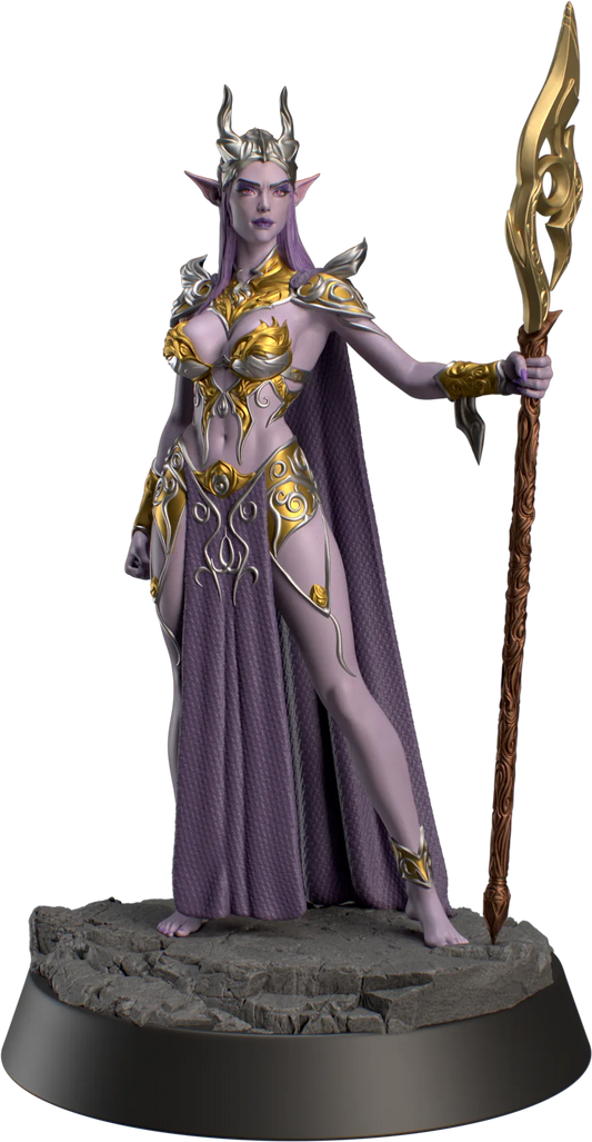 HoldMyMiniatures - Zephrya, Dark Elf #1 - 75mm Pin Up/Figure/Model/Diorama