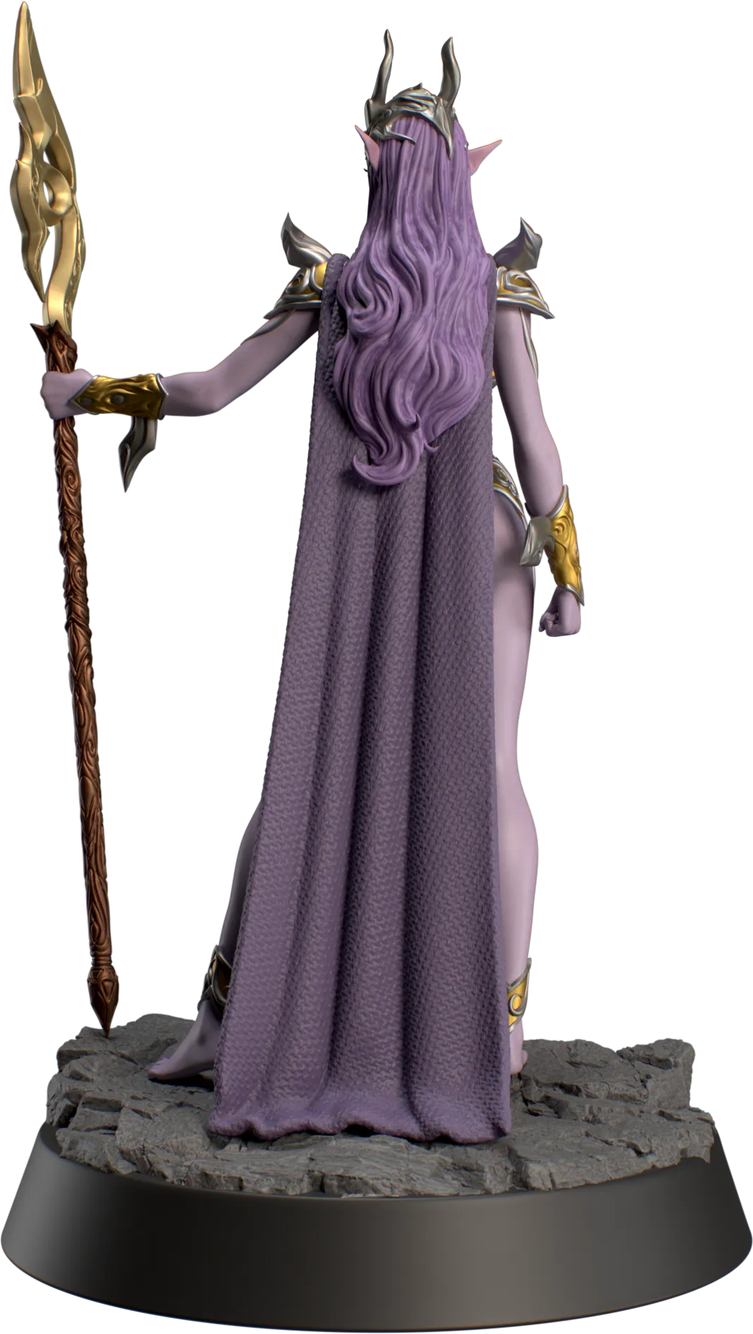HoldMyMiniatures - Zephrya, Dark Elf #1 - 75mm Pin Up/Figure/Model/Diorama
