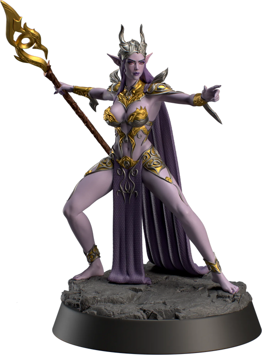 HoldMyMiniatures - Zephrya, Dark Elf #2 - 75mm Pin Up/Figure/Model/Diorama