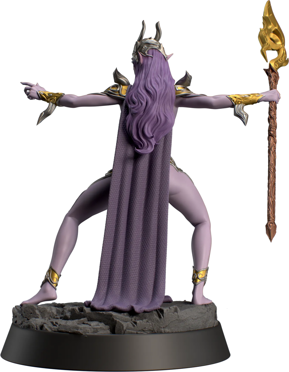 HoldMyMiniatures - Zephrya, Dark Elf #2 - 75mm Pin Up/Figure/Model/Diorama