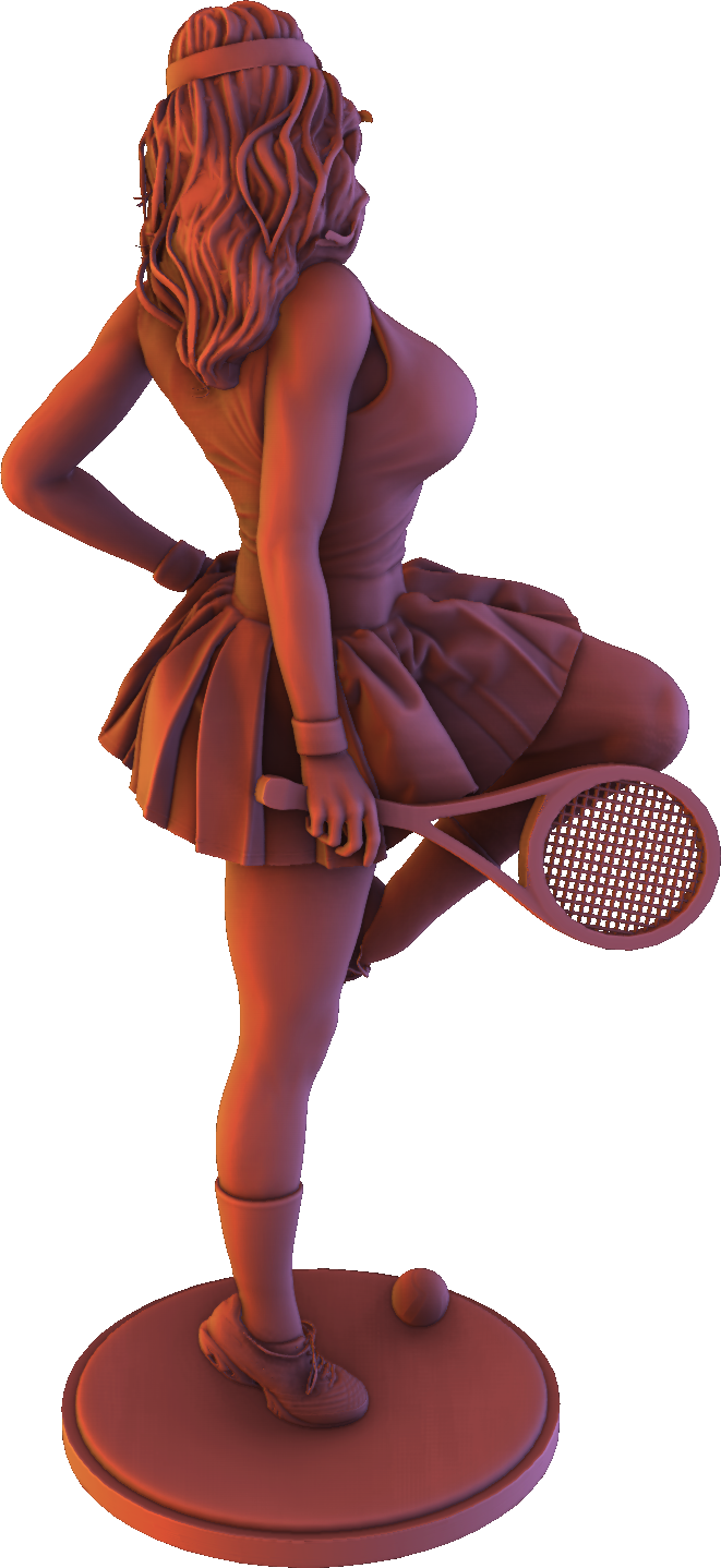 Alexa - Retro Girls - Tennis - 100mm Pin Up/Figure/Model/Diorama