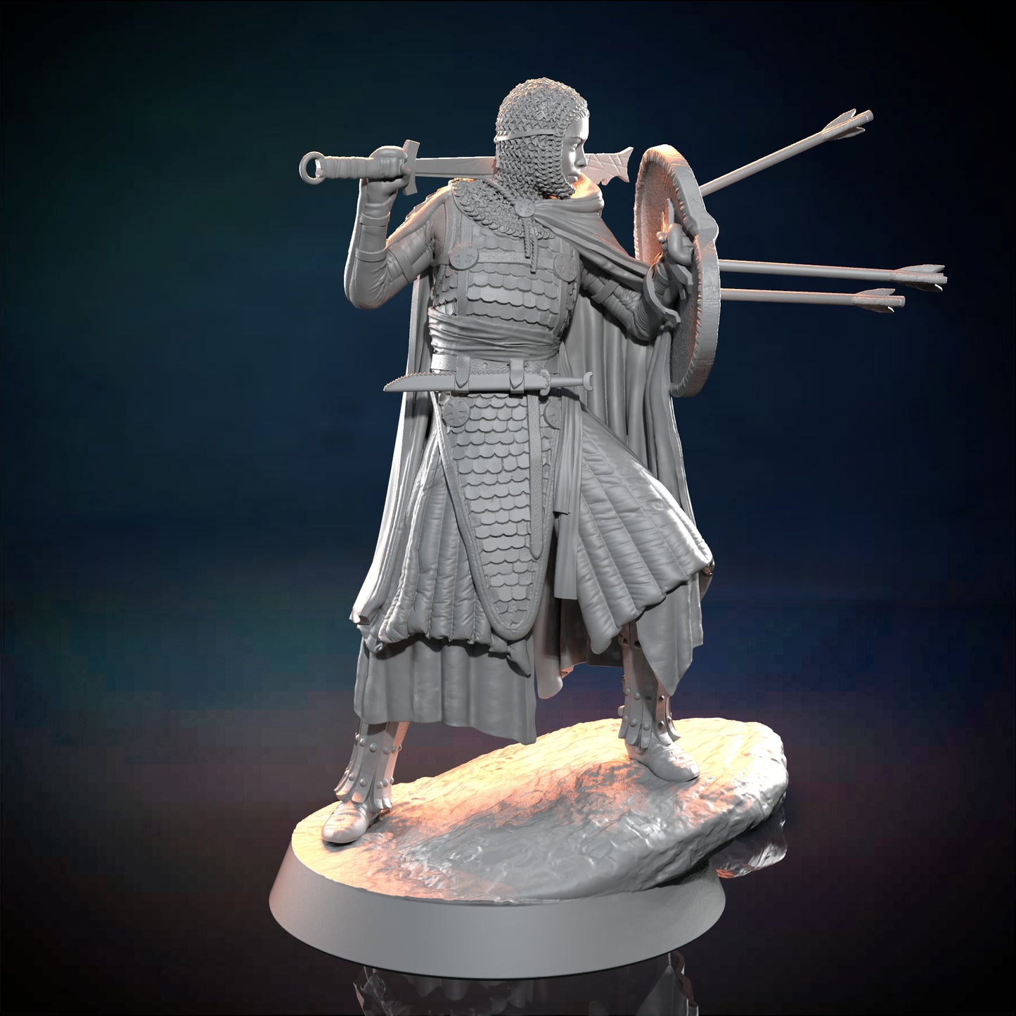 Chaotic Neutral Workshop - Knight - DnD/TTRPG Figure/Miniature