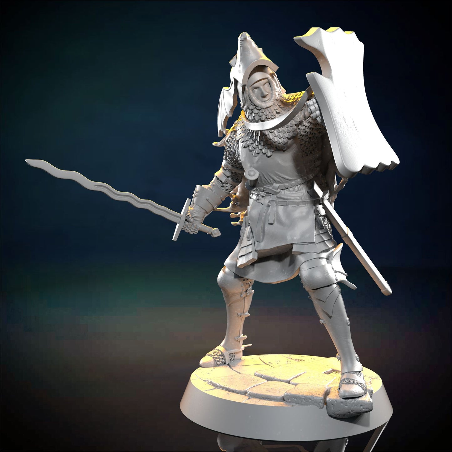 Chaotic Neutral Workshop - Dragon Knight - DnD/TTRPG Figure/Miniature