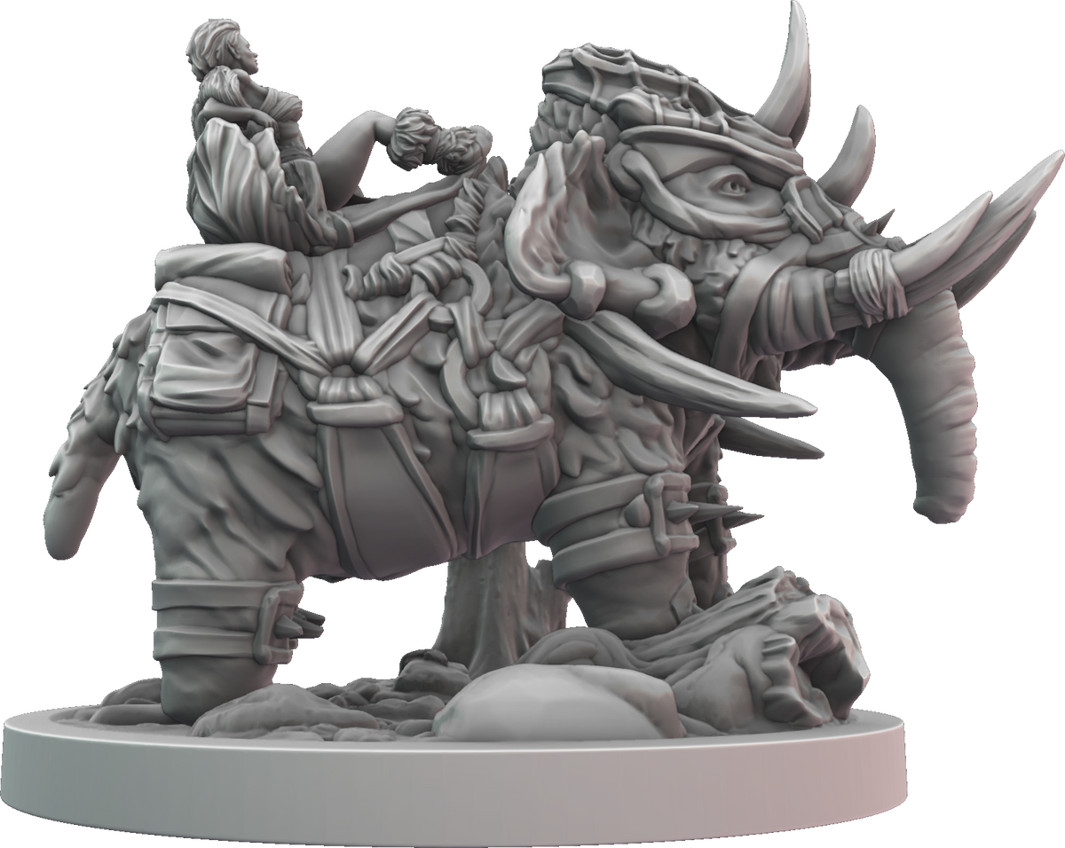 LeemanPrintables - Northern Elf Rider - 75/120mm Pin Up/Figure/Model/Diorama