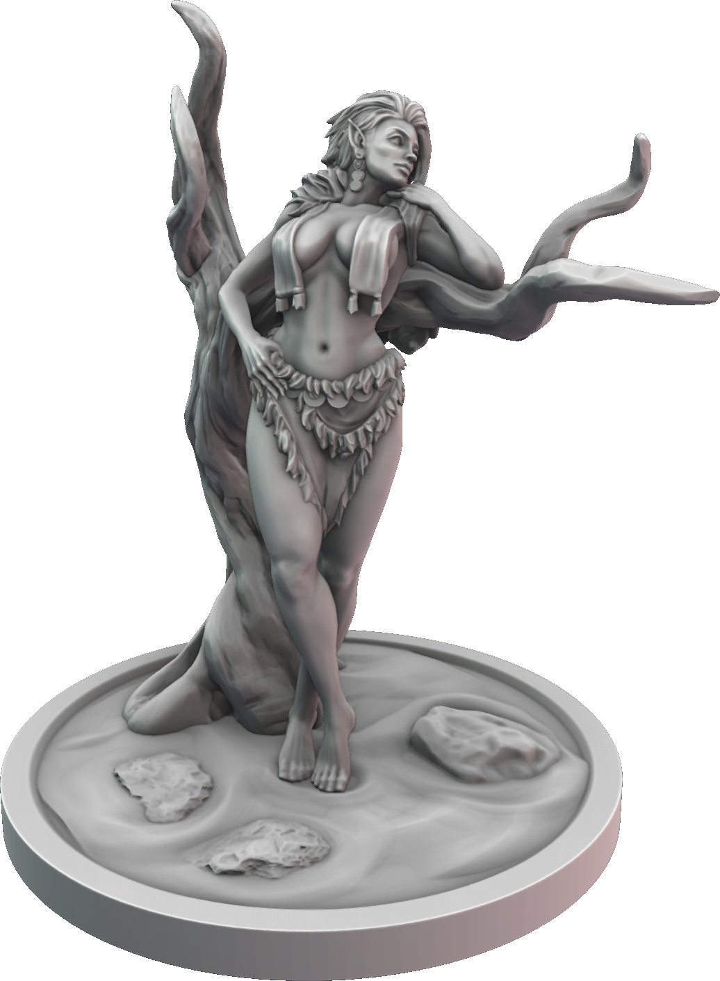 LeemanPrintables - Northern Elf - 75mm Pin Up/Figure/Model/Diorama
