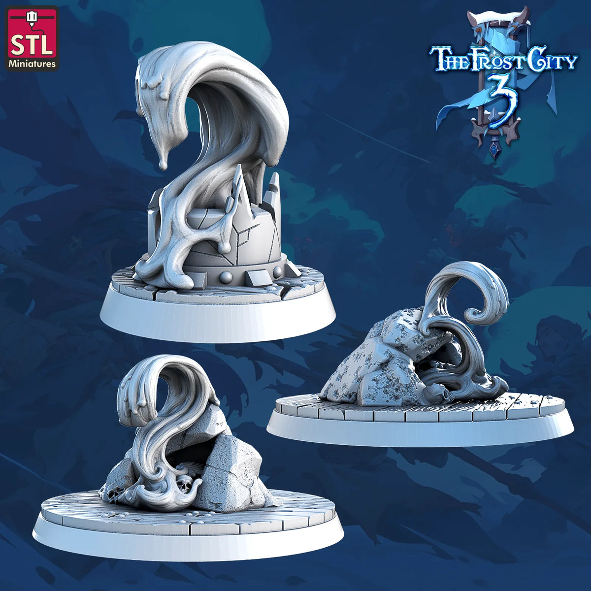 STL Miniatures - Frost City - Bloodwave - DnD/TTRPG Figure/Miniature