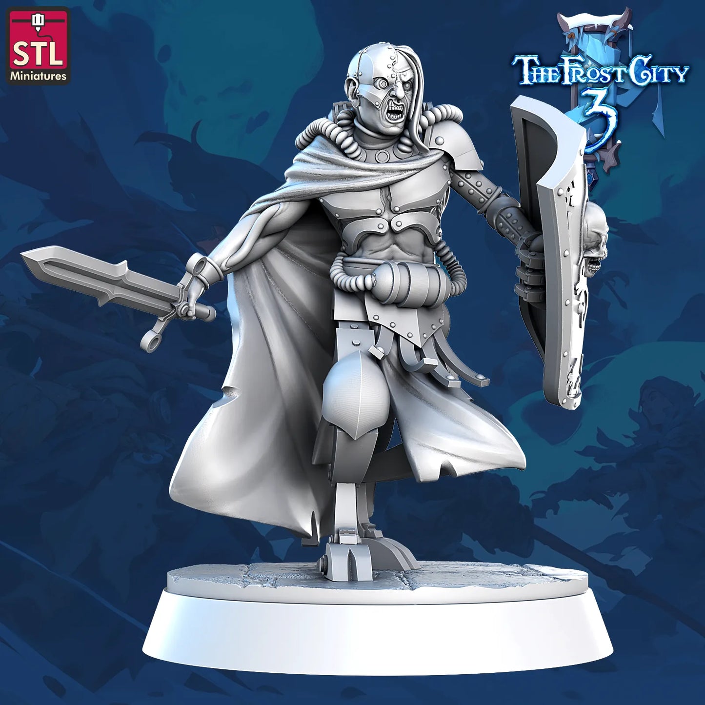 STL Miniatures - Frost City - Flesh Golem - DnD/TTRPG Figure/Miniature