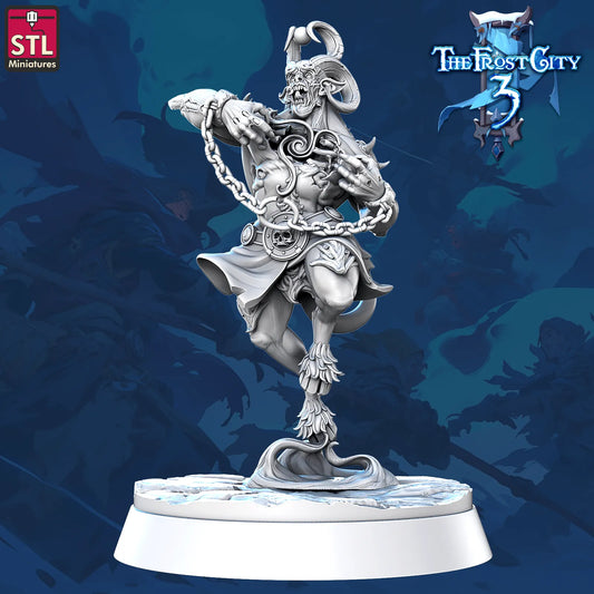 STL Miniatures - Frost City - Demon #1 - DnD/TTRPG Figure/Miniature