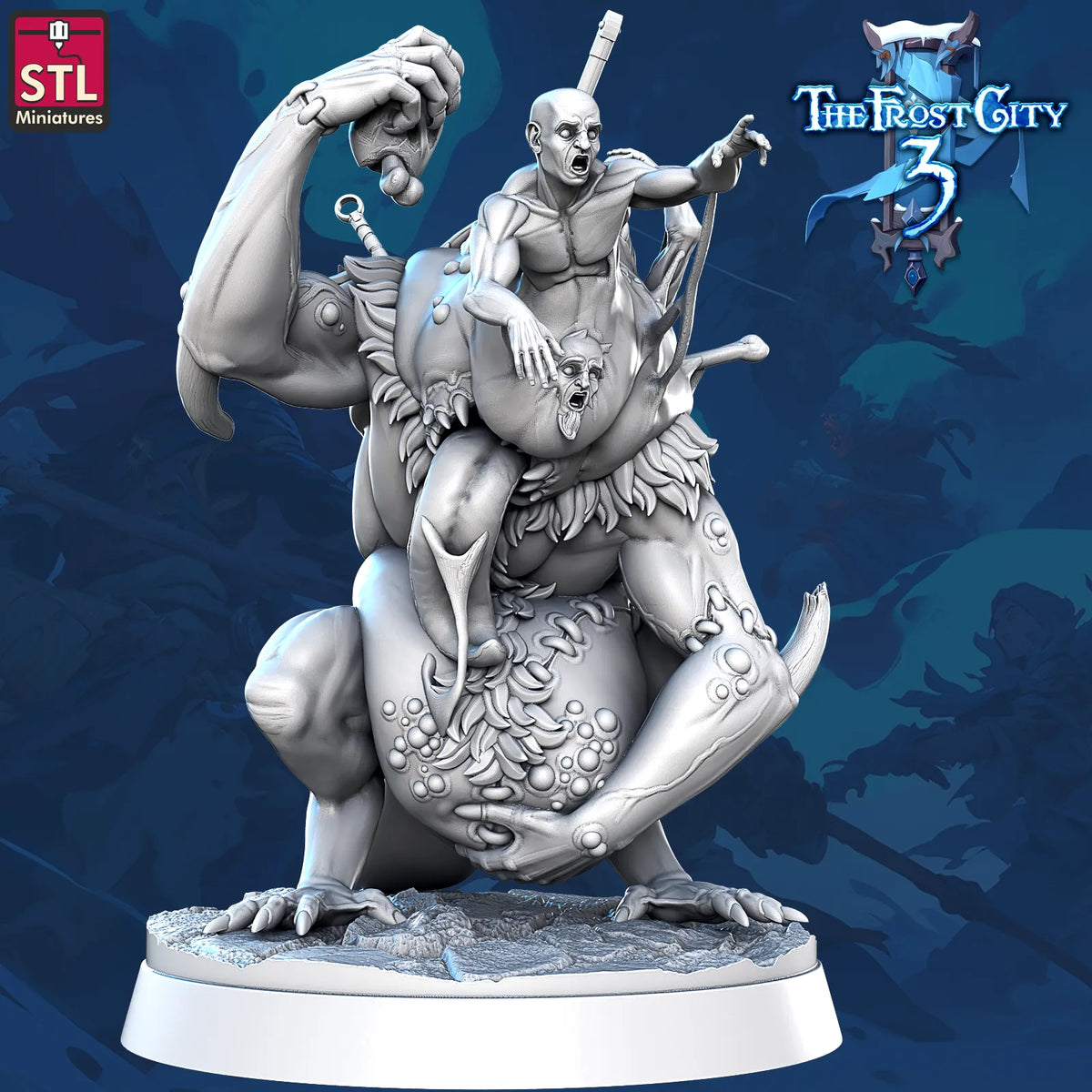 STL Miniatures - Frost City - Flesh Meld - DnD/TTRPG Figure/Miniature