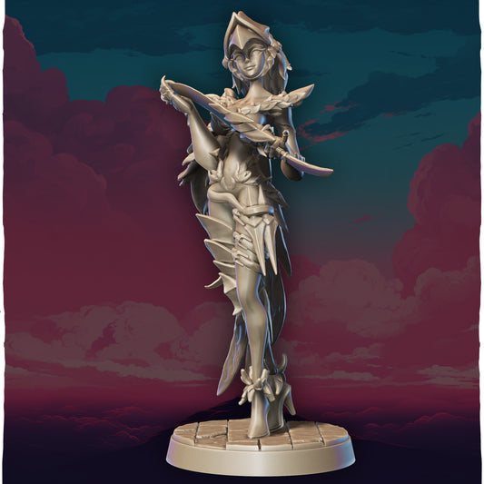 Lily's Minis - Charming Champions - Thalia Nightshade - 75mm Pin Up/Figure/Model/Diorama