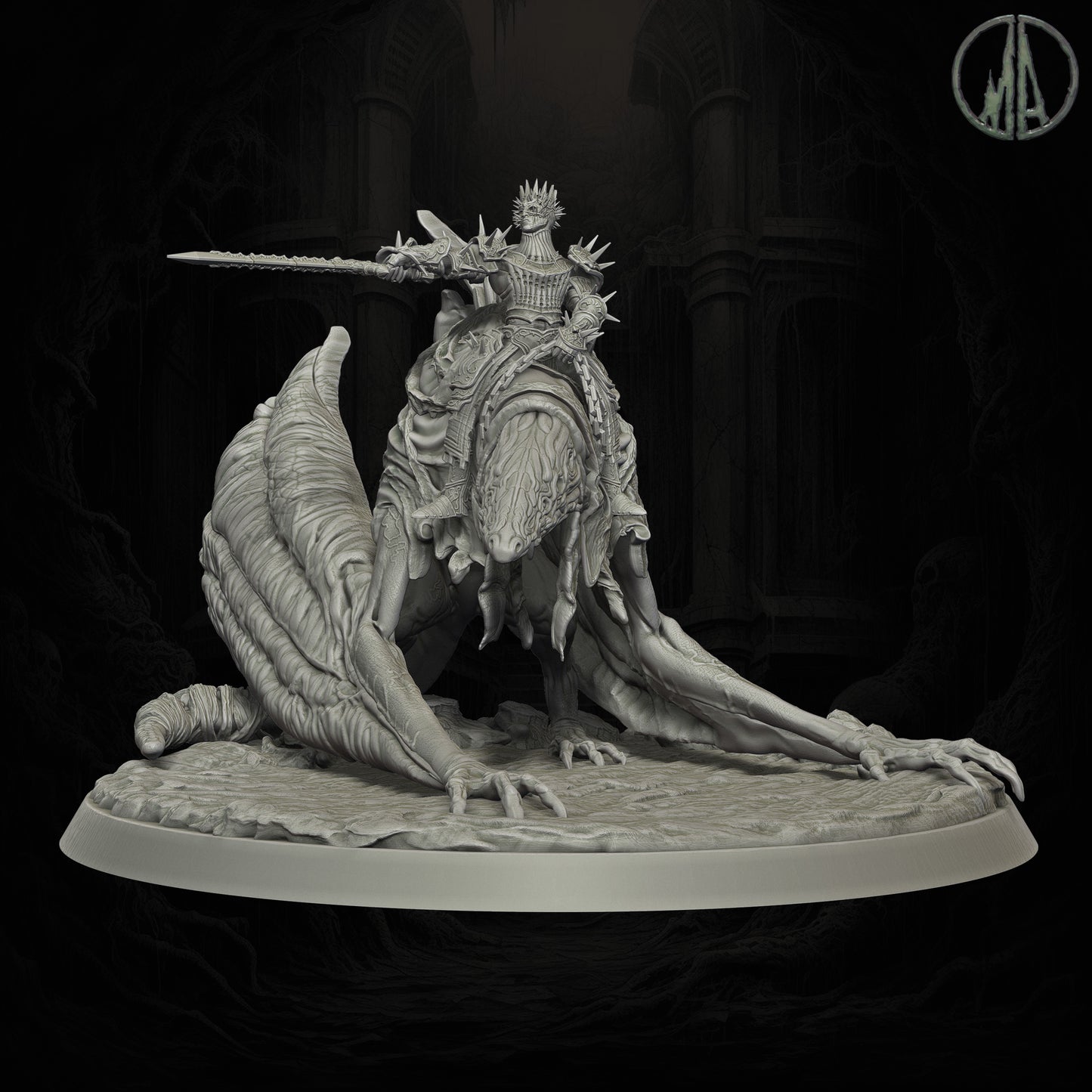 Monolith Arts - Echoes of the Void - Forsaken Dragon Rider #2 - DnD/TTRPG Figure/Miniature