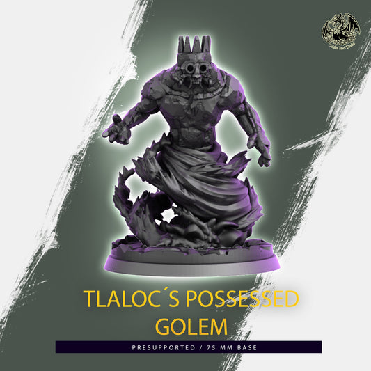 Golden Thief Studio - Tlaloc's Possessed Golem - DnD/TTRPG Figure/Miniature