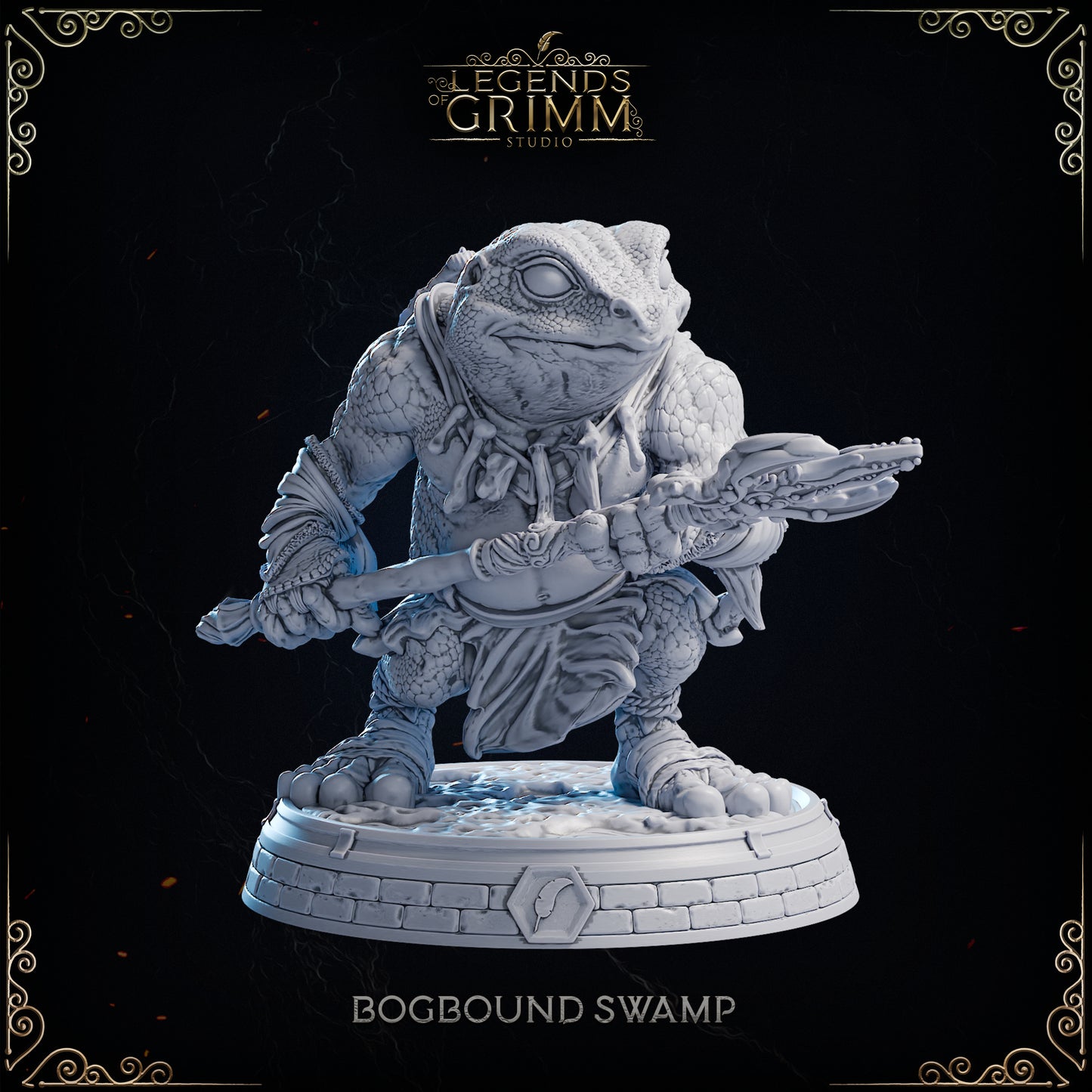 Grimm Legends - Bogbound Swamp - Toad Pike - DnD/TTRPG Figure/Miniature