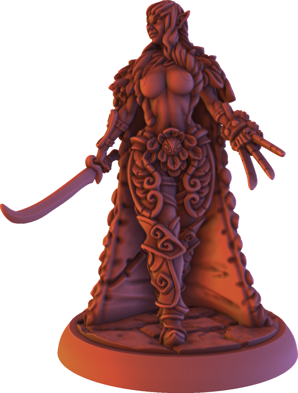 Gaia Miniatures - Elven Forest - Galandra - 75mm Pin Up/Figure/Model/Diorama