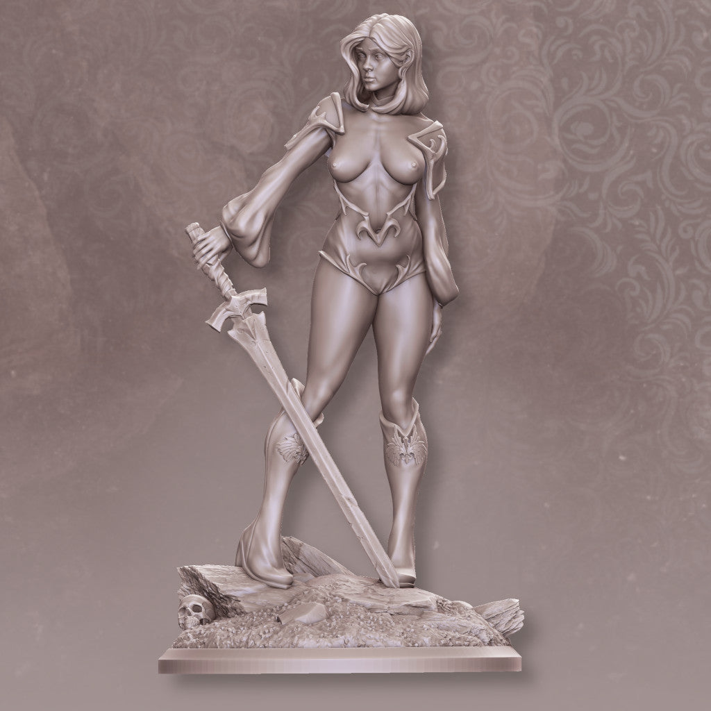 Nomad Sculpts - Sword Dame - 75mm Pin Up/Figure/Model/Diorama