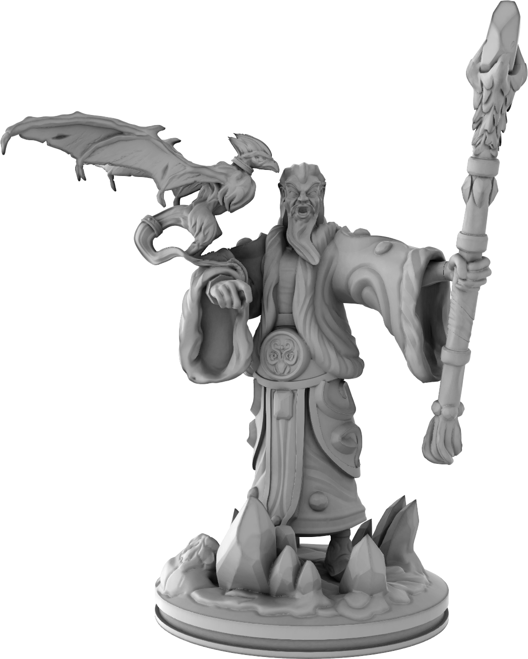 Mojibake - Battle for Genbushan - Batu, The Evil Brother - DnD/TTRPG Figure/Miniature - Helios3DPrinting