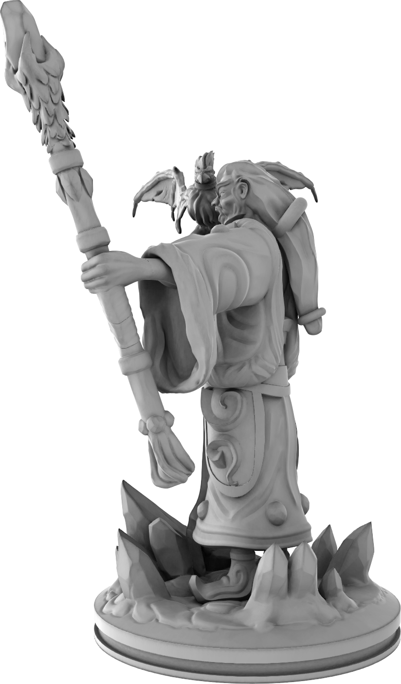 Mojibake - Battle for Genbushan - Batu, The Evil Brother - DnD/TTRPG Figure/Miniature - Helios3DPrinting