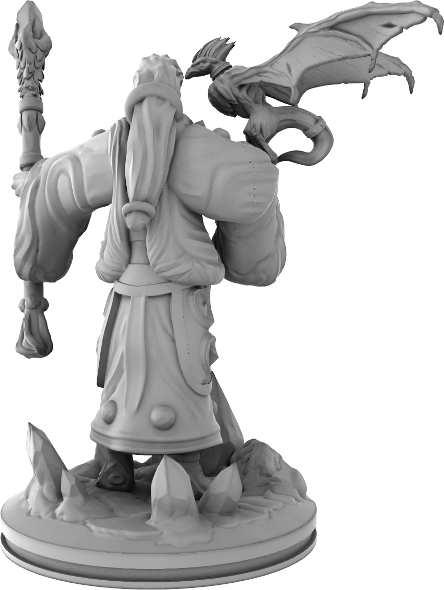 Mojibake - Battle for Genbushan - Batu, The Evil Brother - DnD/TTRPG Figure/Miniature - Helios3DPrinting