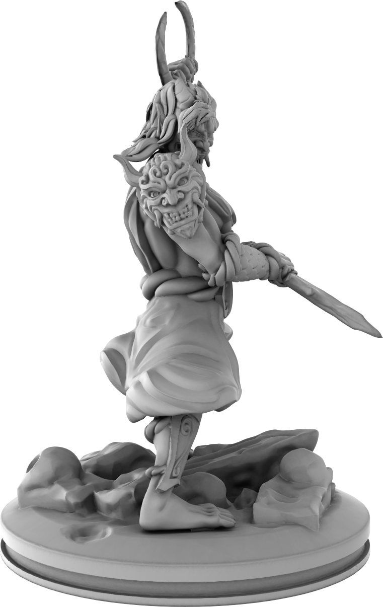 Mojibake - Fantasy Realms - Demon Twins - DnD/TTRPG Figure/Miniature - Helios3DPrinting