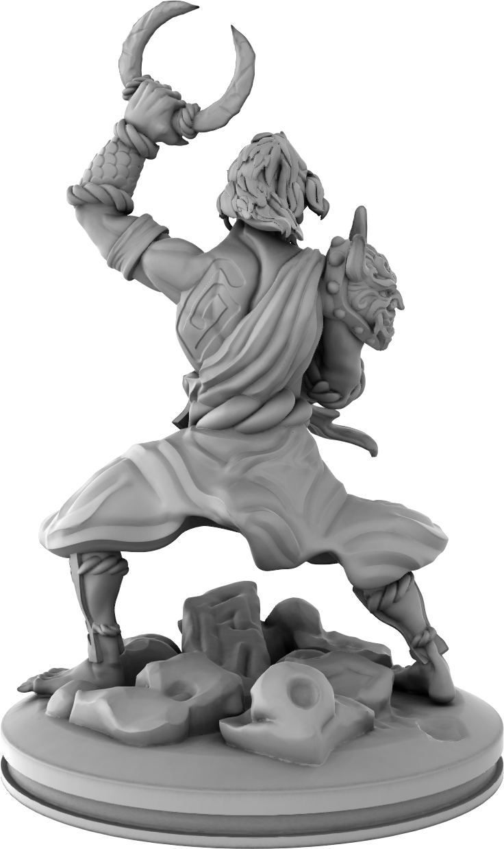 Mojibake - Fantasy Realms - Demon Twins - DnD/TTRPG Figure/Miniature - Helios3DPrinting