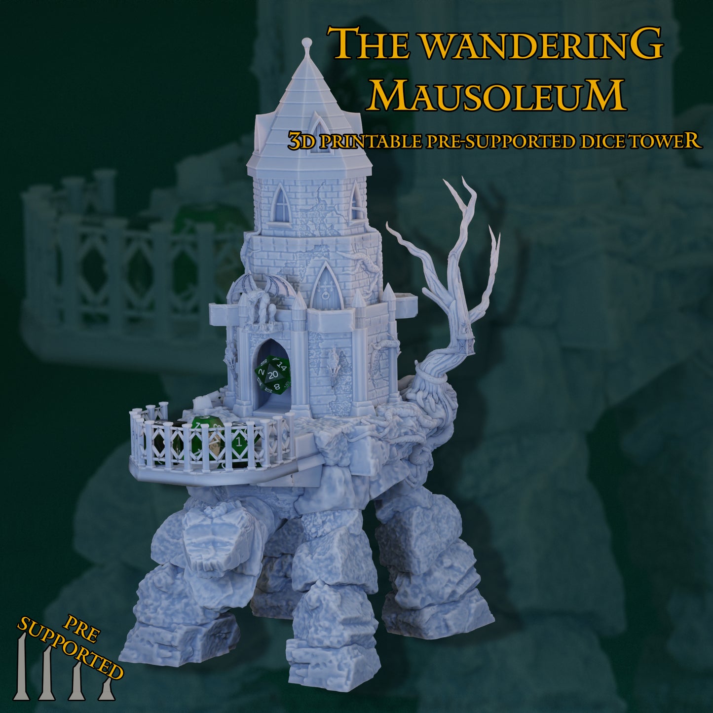 Sea of Geeks - Wandering Mausolem Dice Tower - DnD/TTRPG/Roleplaying/Wargames