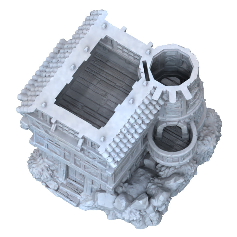 Solo Minatures #3 - Medieval House Dice Tower - DnD/TTRPG/Roleplaying/Wargames