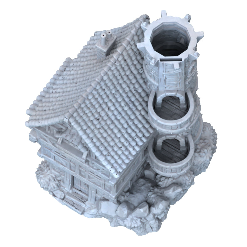 Solo Minatures #3 - Medieval House Dice Tower - DnD/TTRPG/Roleplaying/Wargames