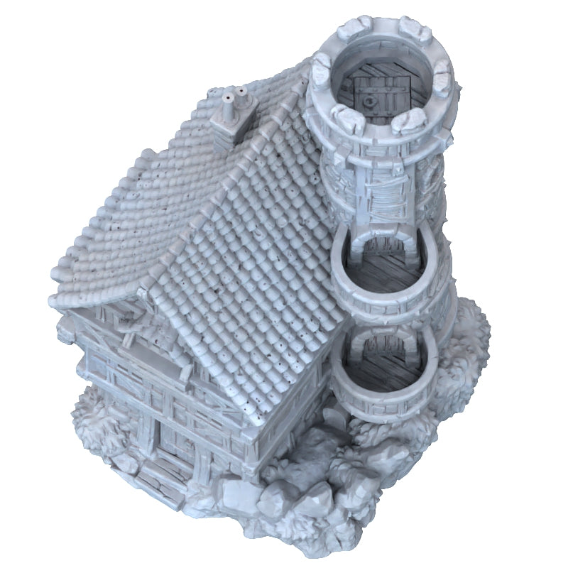 Solo Minatures #3 - Medieval House Dice Tower - DnD/TTRPG/Roleplaying/Wargames