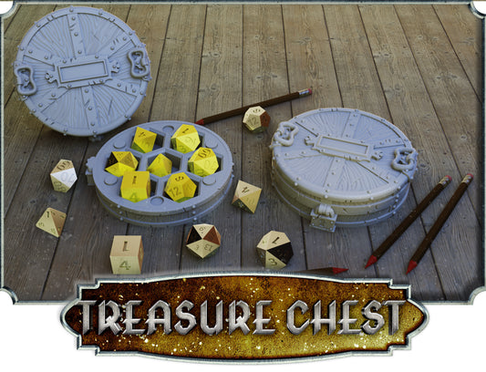 Crosslances - Dice Holder - Treasure Chest - DnD/TTRPG/Roleplaying/Wargames