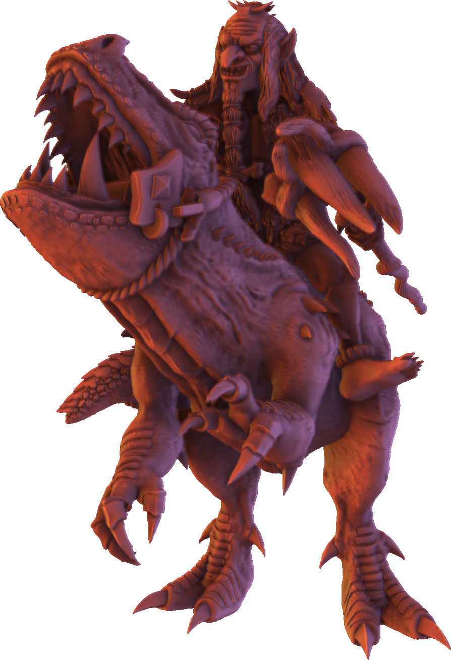 Monolith Arts - Greenskins - Goblin Cavalry - DnD/TTRPG Figure/Miniature