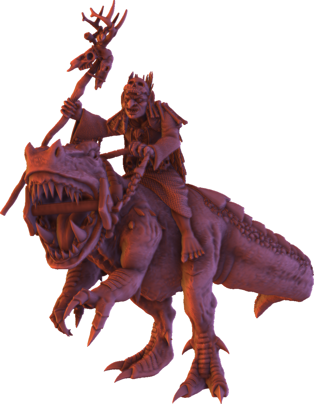 Monolith Arts - Greenskins - Goblin Cavalry - DnD/TTRPG Figure/Miniature
