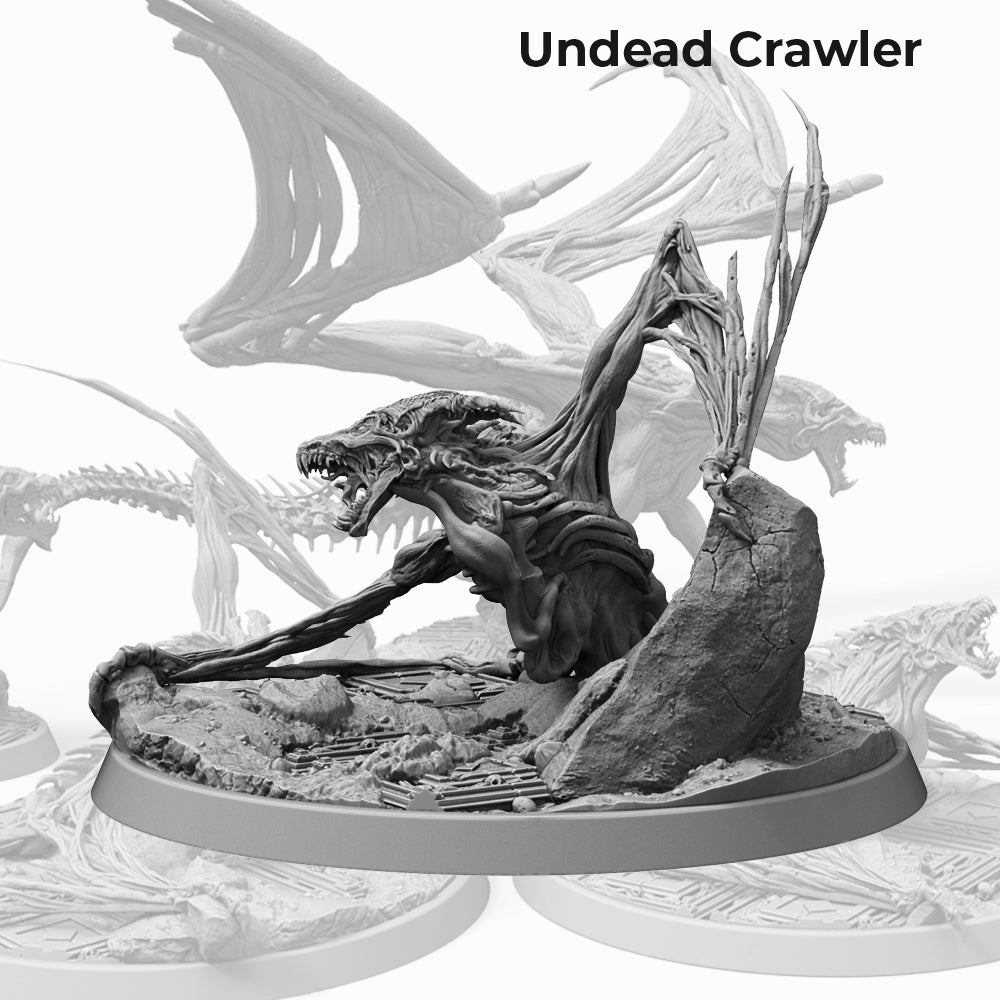 Printomancer - Undead Crawler #1 - DnD/TTRPG Figure/Miniature