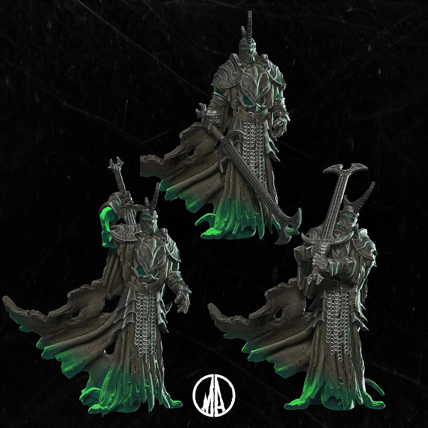 Monolith Arts - Lost Souls II - Unholy Crusader - DnD/TTRPG Figure/Miniature