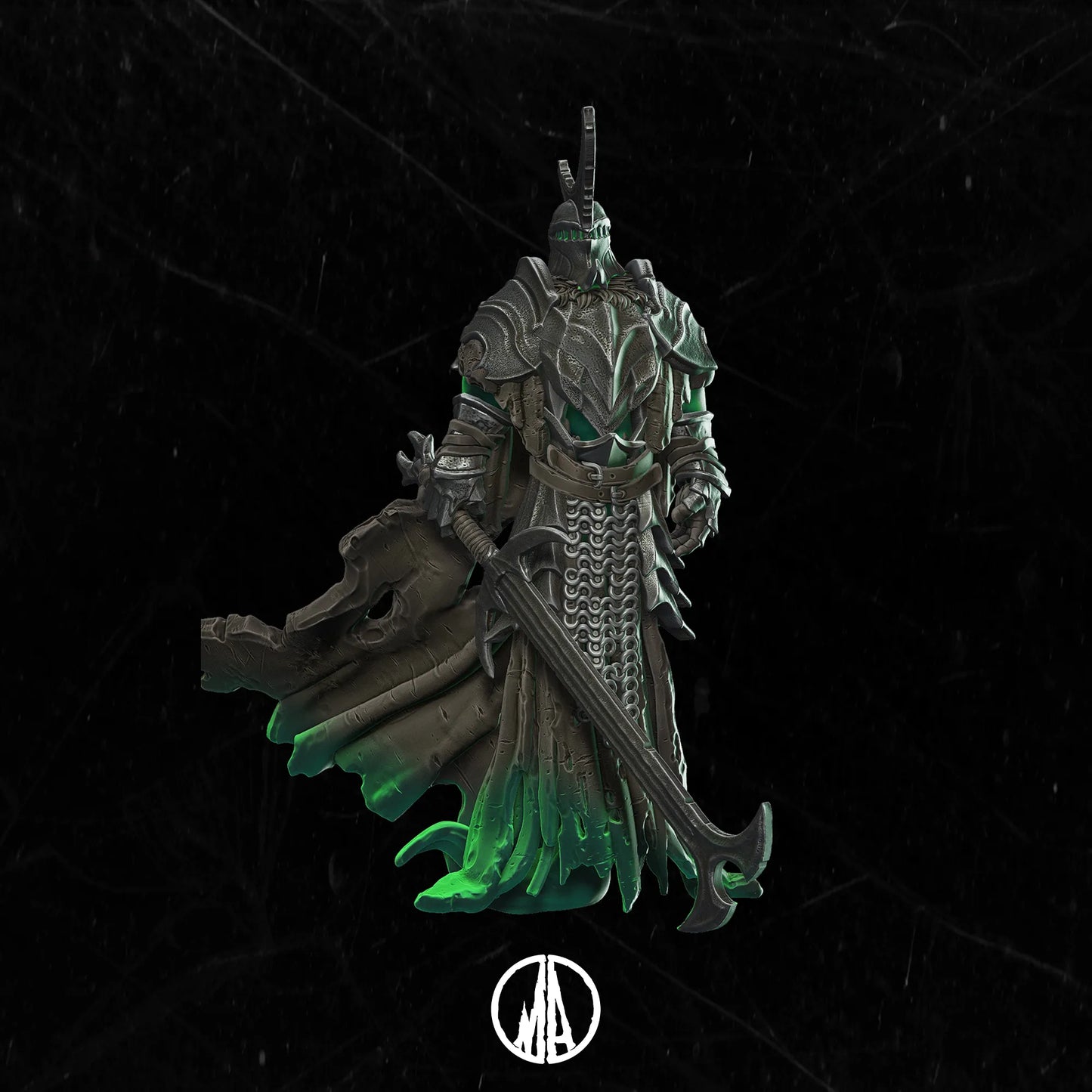 Monolith Arts - Lost Souls II - Unholy Crusader - DnD/TTRPG Figure/Miniature
