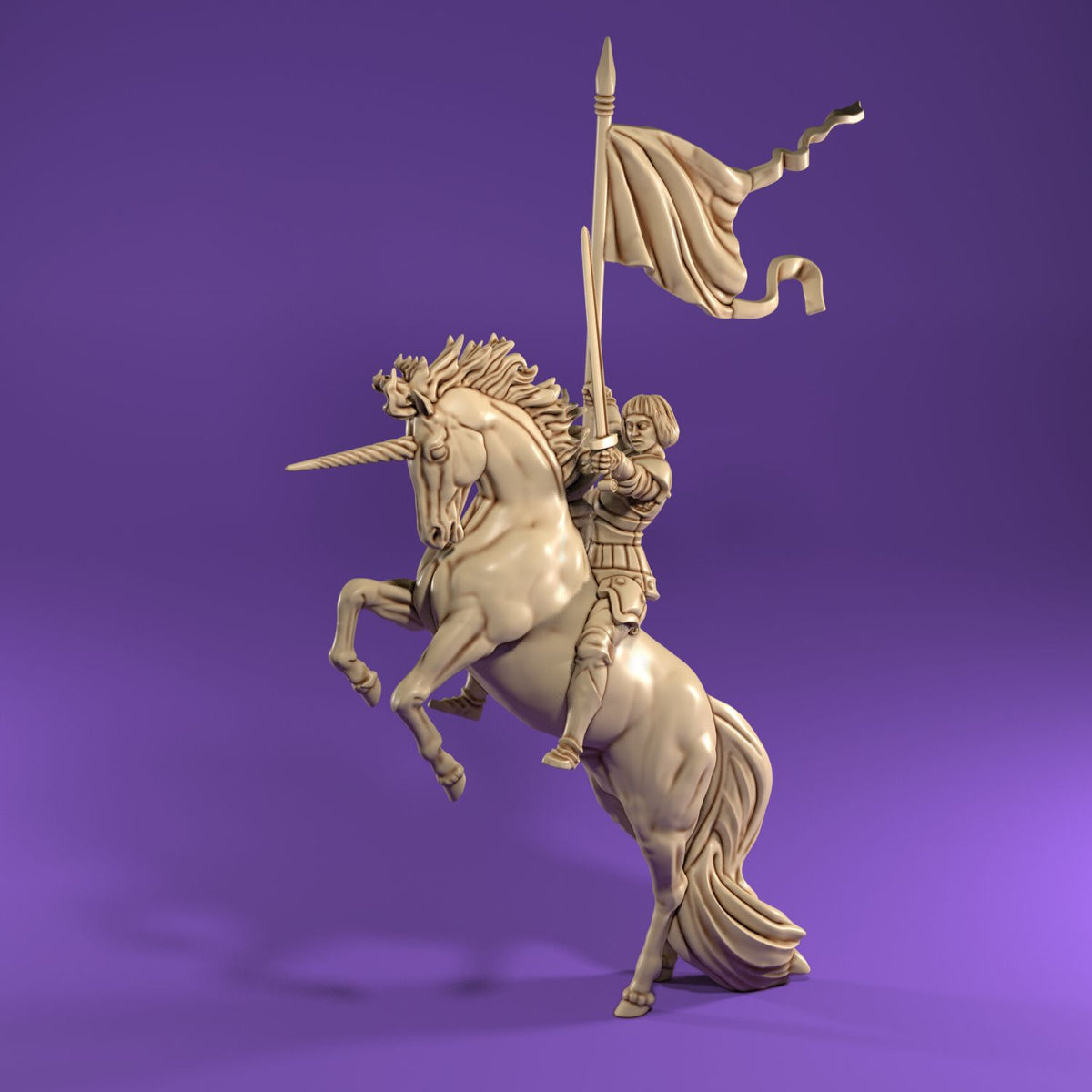 Medusa Miniatures - Unicorn Rider #1 - DnD/TTRPG/Roleplaying/Wargames